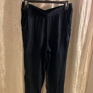 Lightweight breathable black loose pants